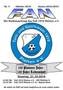 Stadionzeitung Nr. 4 Saison 2018/19 - Wittlich (3MB)